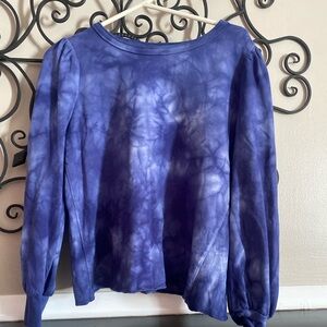 Universal Thread Purplish Tie-Dye Long Sleeve Top